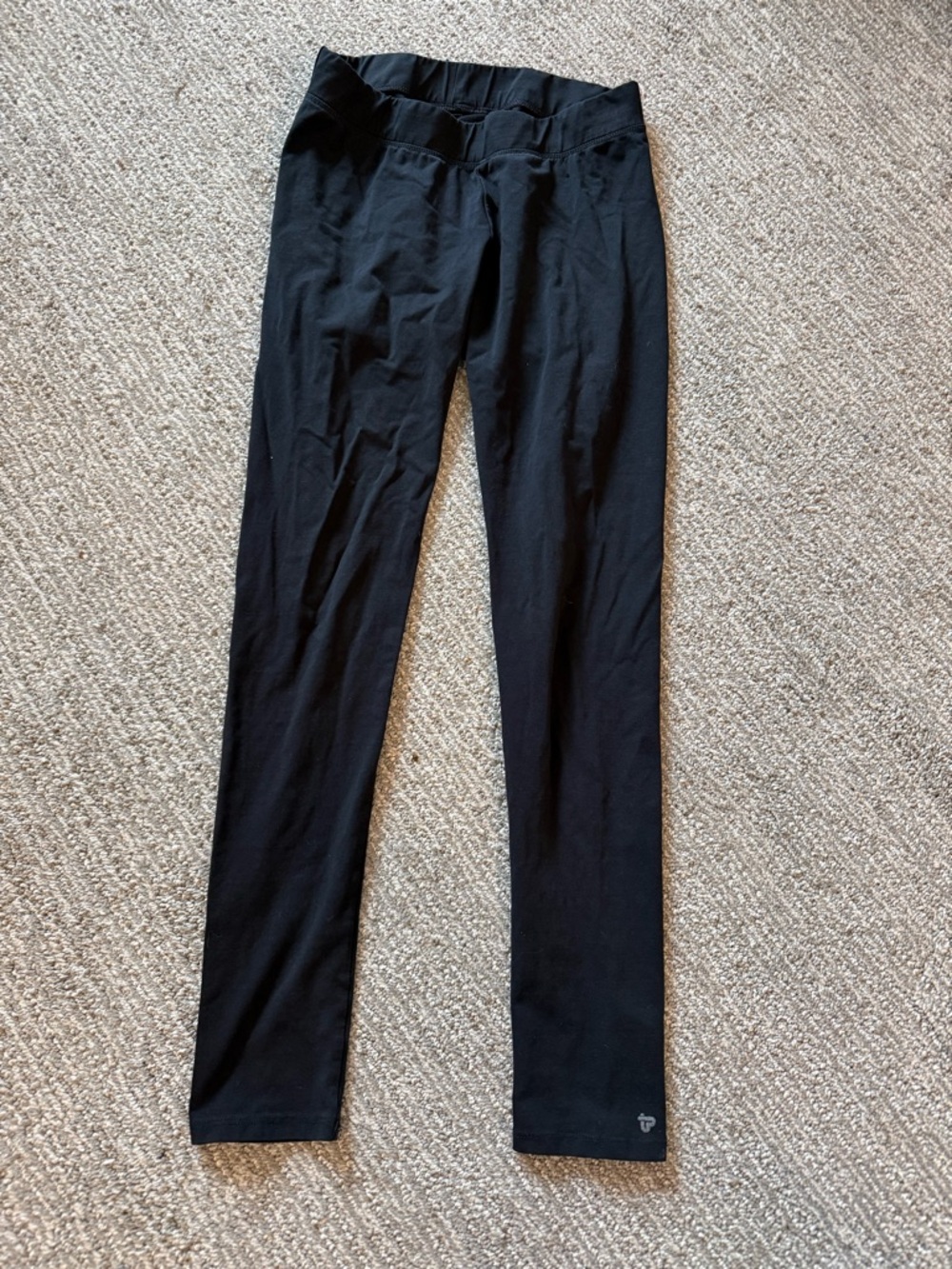 PACT Organic Cotton Black Leggings | High Rise Stretch Yoga Pants | Size Small